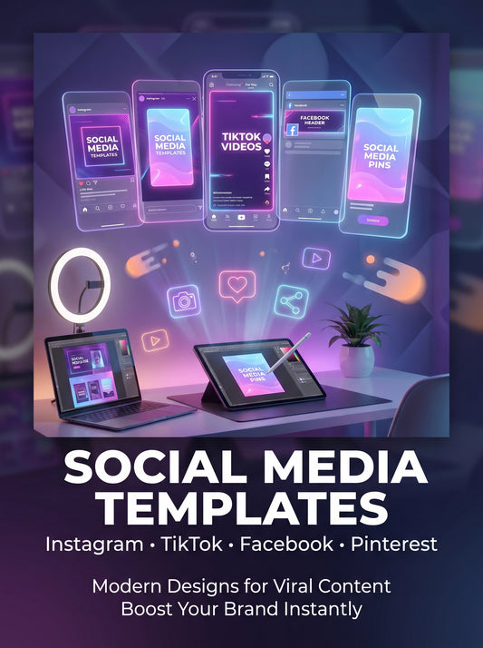 Modern Social Media Templates for Instagram, Reels & Stories