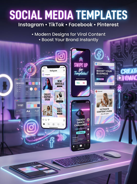 Modern Social Media Templates for Instagram, Reels & Stories